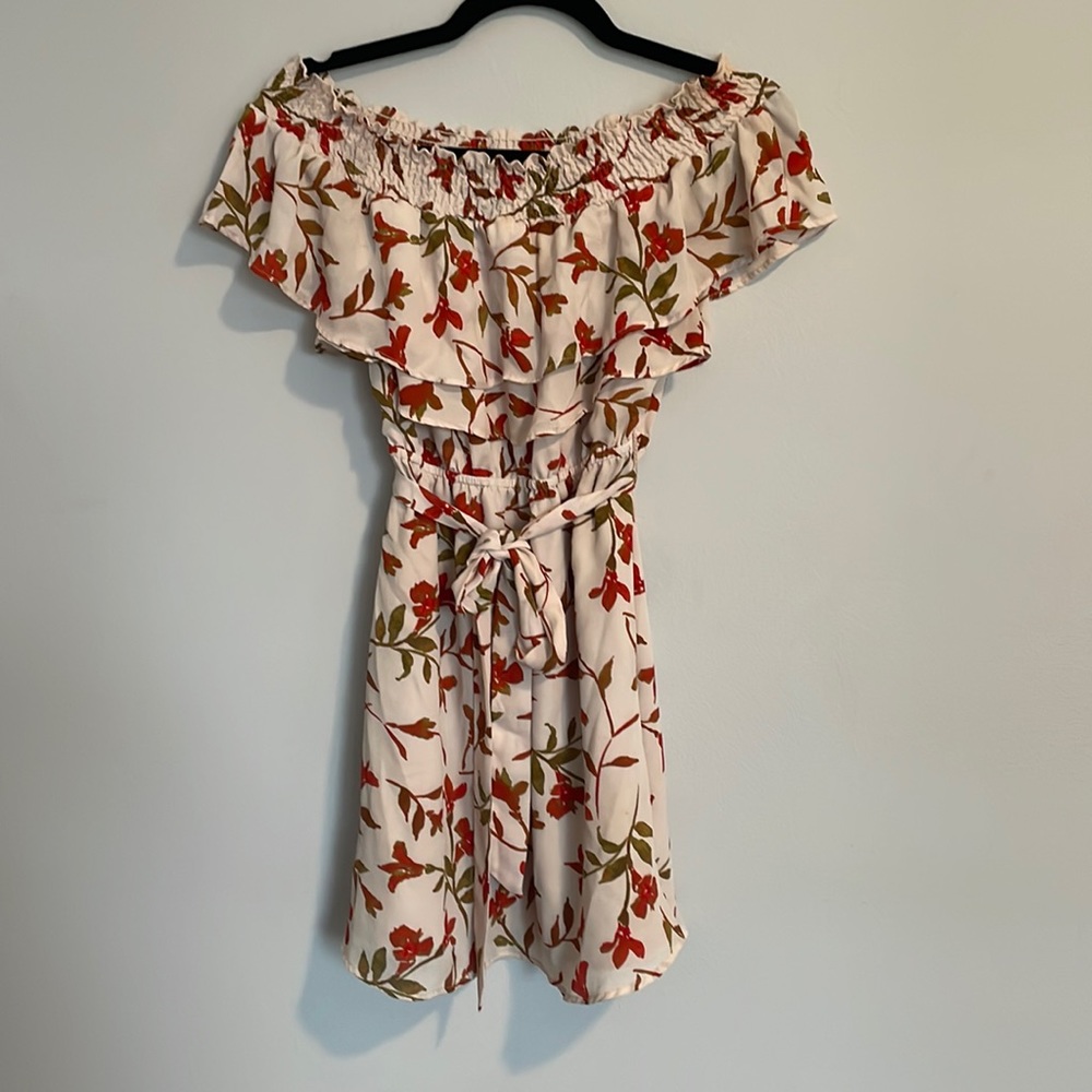 Lovers + Friends off the shoulder tie dress